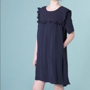 The White Pepper Black smock dress